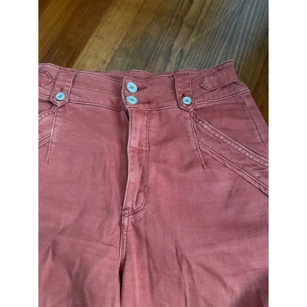 Urban Outfitters Pilcro High Rise Wide Leg Cargo Pants Terracotta size 27 - Image 9