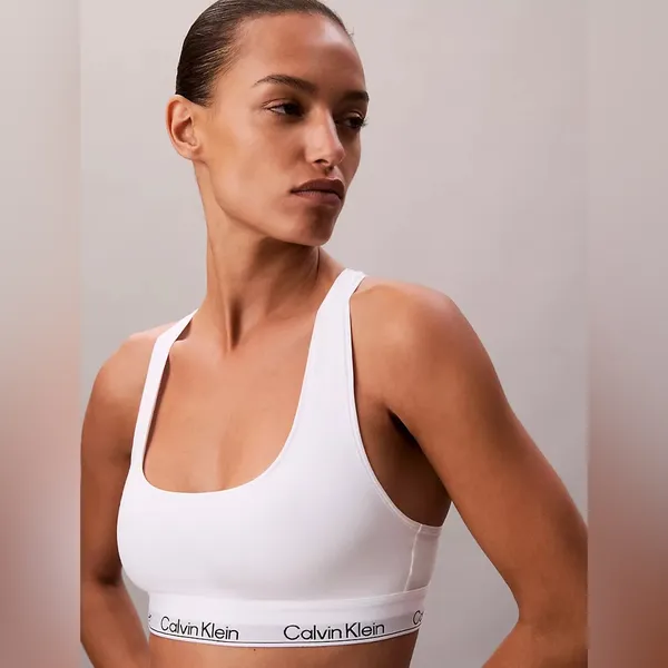 NWT Calvin Klein Women’s Bralette Set Modern RichCotton Stretch White M - Image 5
