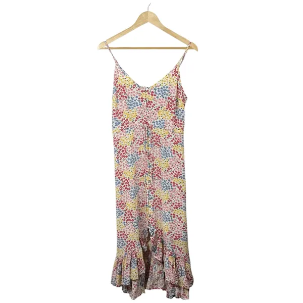 Rails Frida Floral Ruffle Midi Dress in Multicolor Flower Meadow Size S - Image 3