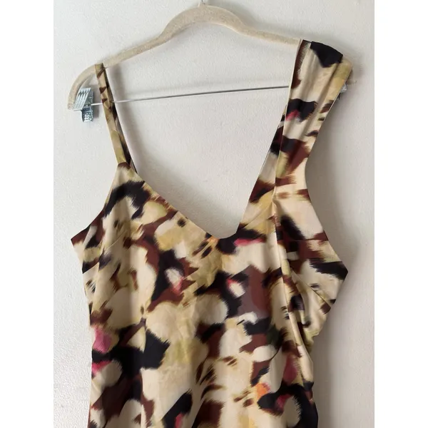 Let Me Be Sally High Low One Shoulder Brown Asymmetrical Dress Medium - Image 5