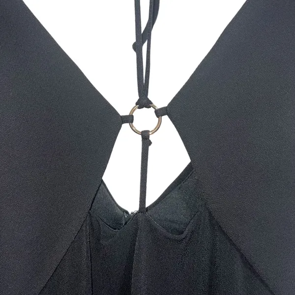 NEW NWT Bec + Bridge Adele Ring Embellished Cutout Maxi Dress Black - Image 6
