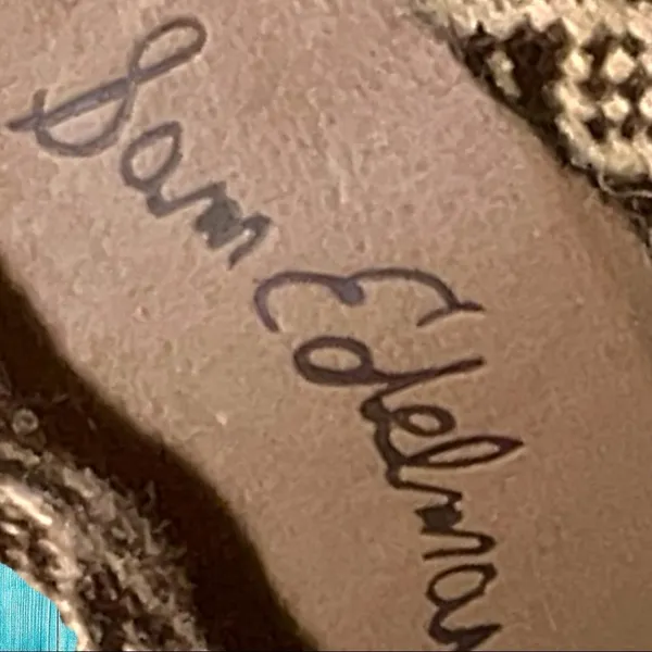 Sam Edelman camel colored cowgirl boots! Cute feather design! - Image 13