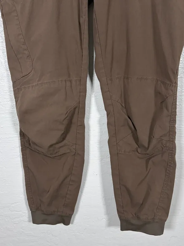 Prana Women M Mocha Brown Kanab Mid Rise Jogger Pant Stretch Hiking Granola - Image 2