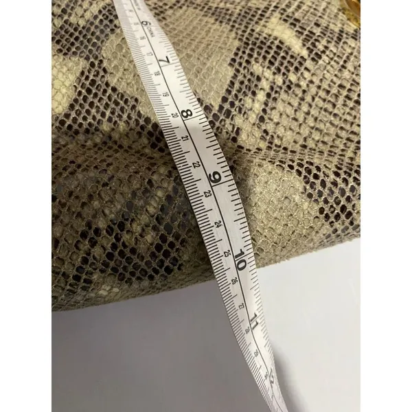 Michael Kors Brown Python Snakeskin Leather‎ Shoulder Bag Chain Strap Embossed - Image 8