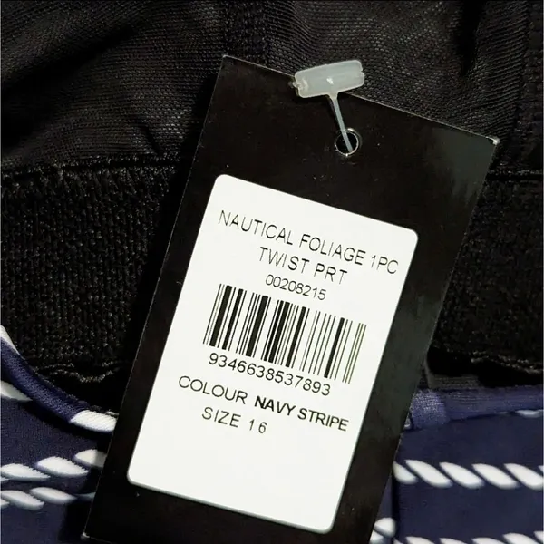 Avenue NWT Plus 16w 1X Navy Nautical 1 piece Swim Suit Swimsuit NEW - Image 3