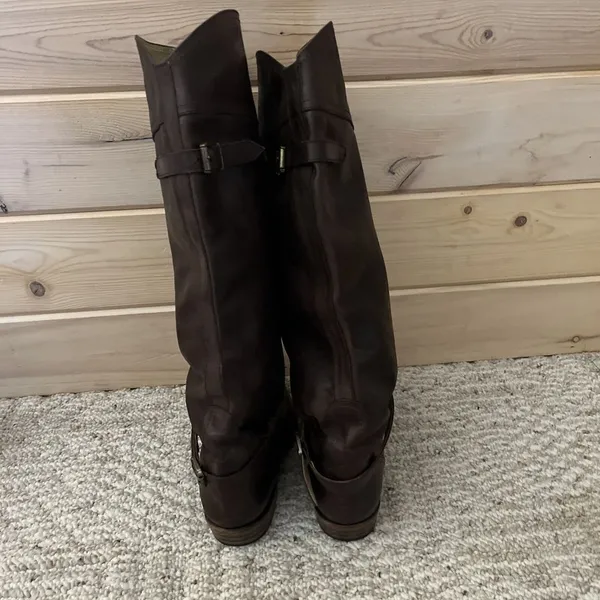 Frye Dorado size 9 brown riding boots Knee High made in Spain style#77561 - Image 5