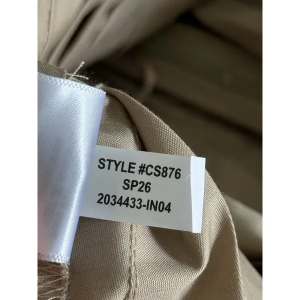J.Crew NWT Pleated Skirt in Cotton Poplin Size 6 Washed Hazelwood Tan $178 New - Image 9