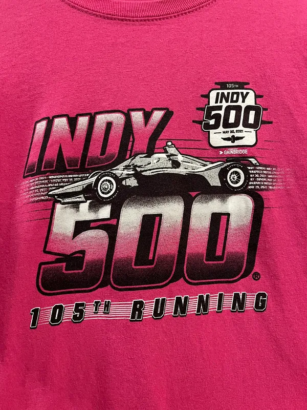 Indy 500 Tee Pink Size M - Image 2
