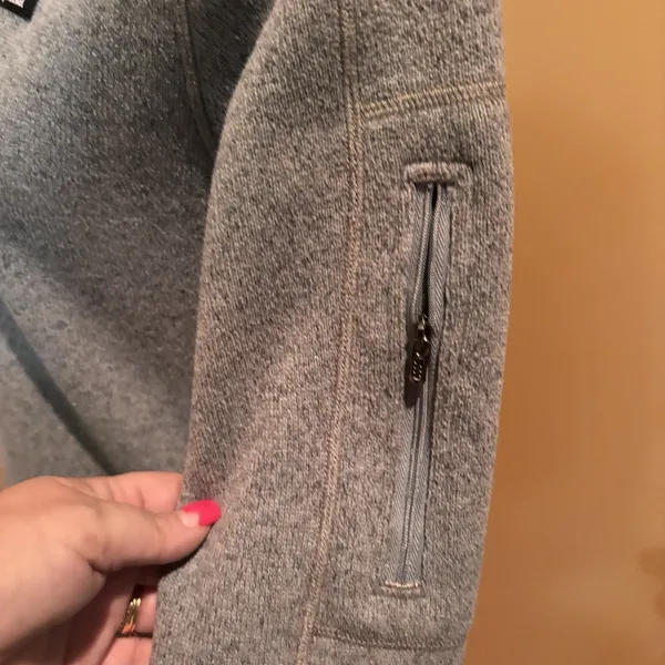 Patagonia Better Sweater Women's 1/4 Zip Fleece Green Gray Heather Medium‎ - Image 5