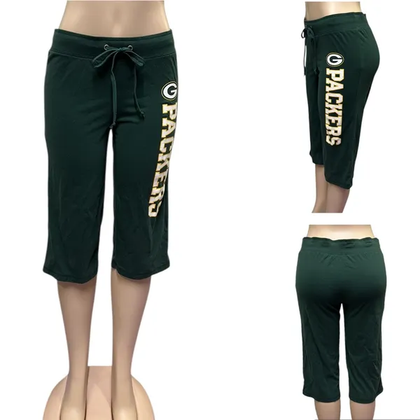 NFL Green Bay Packers Football Logo Drawstring Waist Loungewear Pants Womens S - Image 3