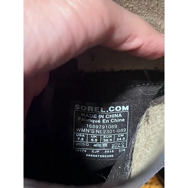 SOREL Addington Tall Waterproof Leather Knee High Lug Heel Boots 7.5 - Image 12