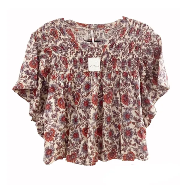 Free People Boho Floral Blouse - Image 4