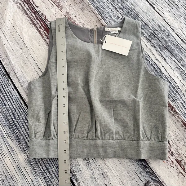 ACHRO NWT Gray Pinstripe Sleeveless Women's Top - Image 6
