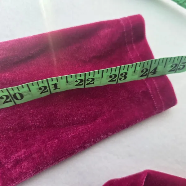 Style Cheat‎ 50O Velvet Mini Dress Long Sleeve Hot Pink Wrap Cocktail Party US 6 - Image 12
