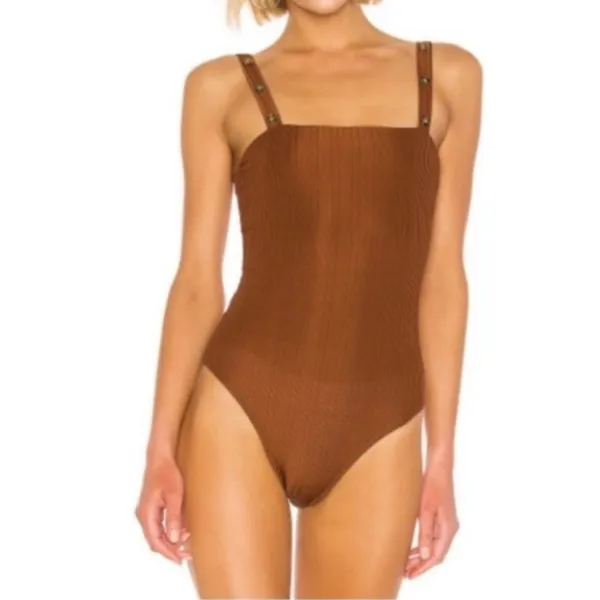 The East Order Bodysuit Ribbed Cocoa - Image 4