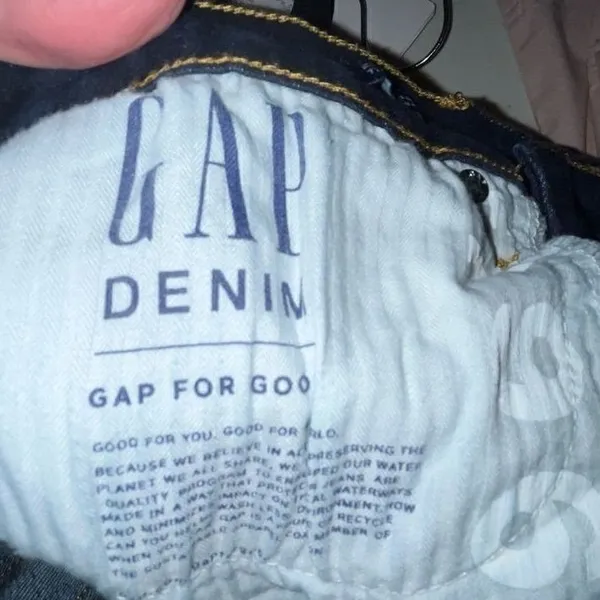 GAP True‎ Skinny Dark Indigo Wash Mid Rise Stretch Denim Jeans Womens Size 6 R - Image 4