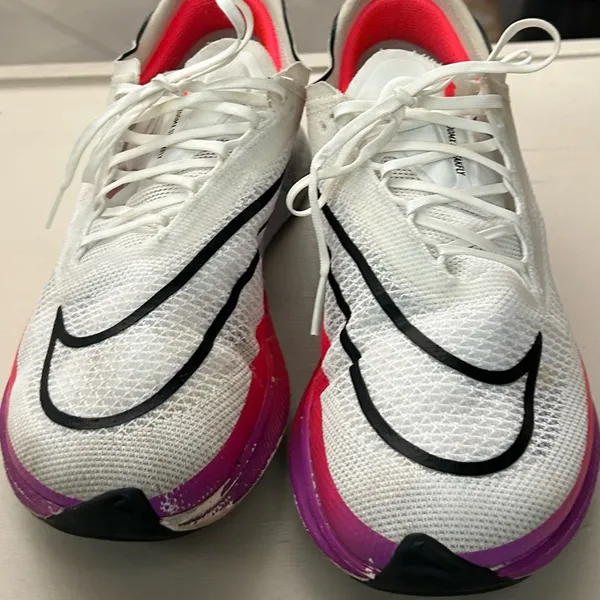 Nike Women's ZoomX Streakfly Road Racing White and Pink Athletic Shoes Size 8 - Image 7