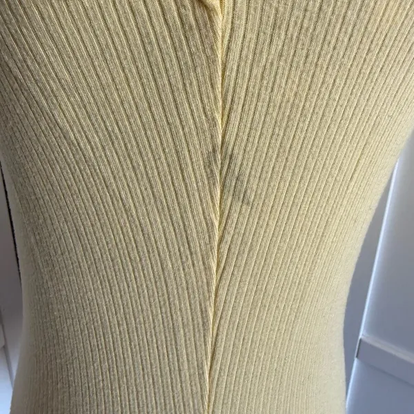 5/$35 Destined Womens Tank Tops 2 Sz S M Peach Light Yellow Ribbed Knit Cropped - Image 11