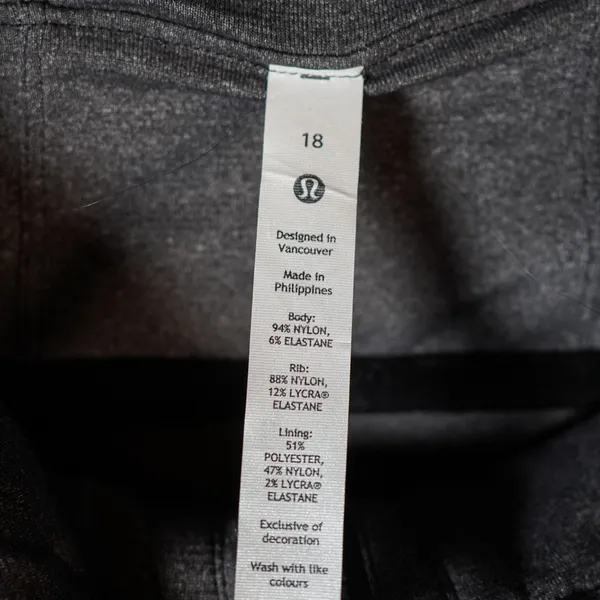 Lululemon Women's Dance Studio Full Zip Hooded Athletic Jacket Solid Black 18 - Image 2