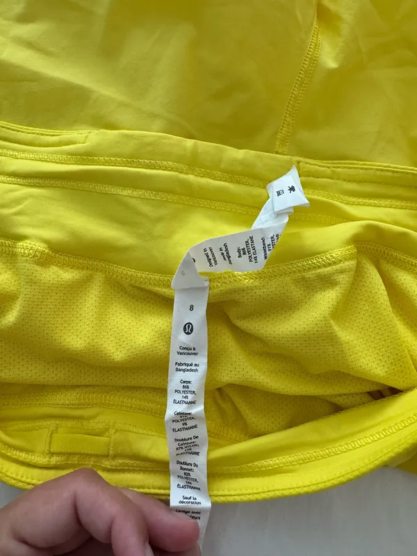 Lululemon Yellow Running Shorts - Image 3