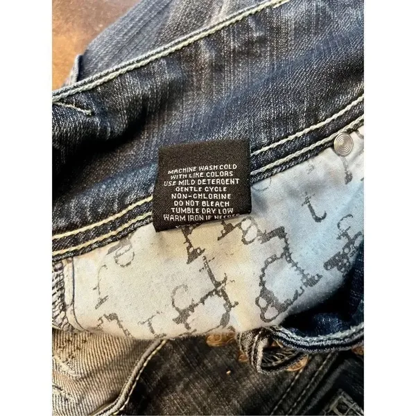 Standards & Practices 3 Button Close Boot Cut Size 27 Jeans Blue - Image 10