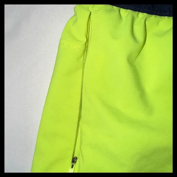 The‎ North Face Running Shorts Womens XL Yellow Blue Colorblock Athletic Hike - Image 4