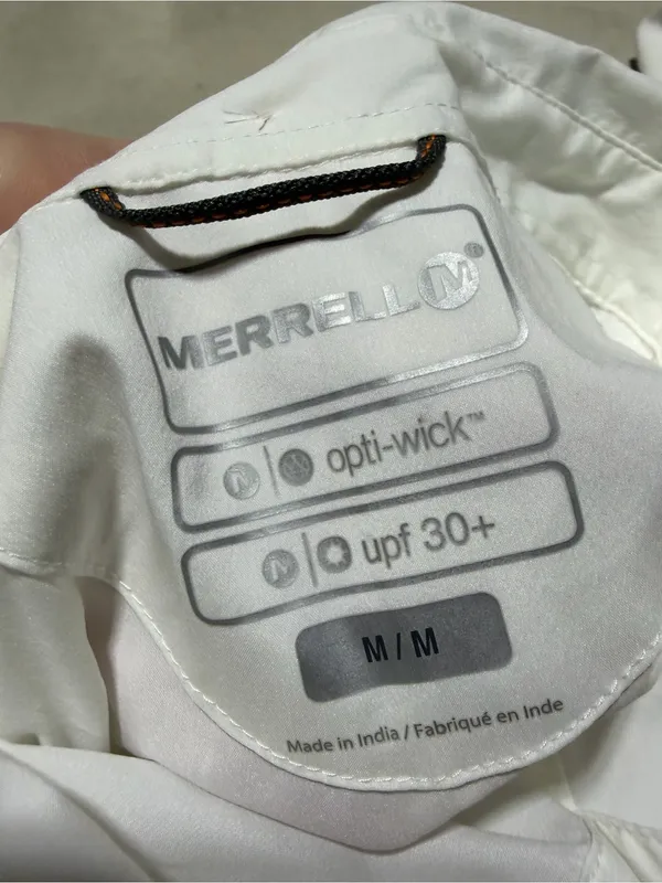 Merrell White Short-Sleeve Button-Down Shirt Ophelia medium - Image 10