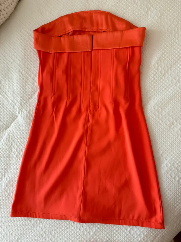 Rock n rags Orange Mini Dress - Image 3