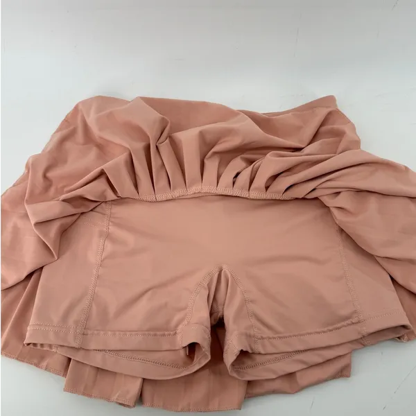 Gold Hinge Pleated Tennis Skirt Skort Peach Women S Pickleball Preppy Sporty - Image 3