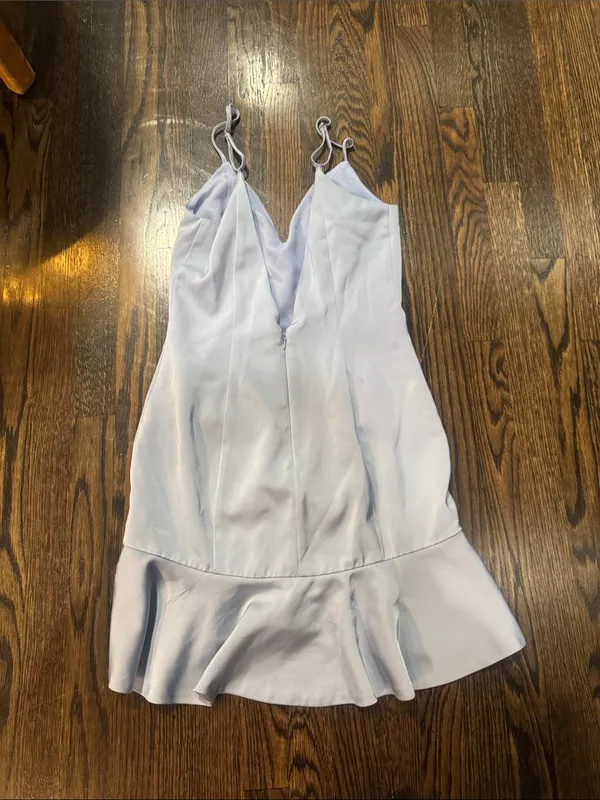 NBD light blue  Spaghetti Strap Slip Dress - Image 3