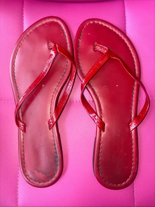 Banana Republic Thong Sandals Red Size 7 - Image 2
