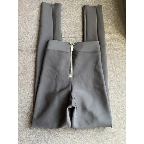 Reformation Black High Rise Skinny Pants Stretch Back‎ Zip Pintuck Small - Image 4