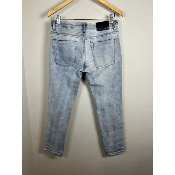 One Teaspoon Awesome Baggies Women 26 Light Wash Distressed Relaxed Jeans - Image 6