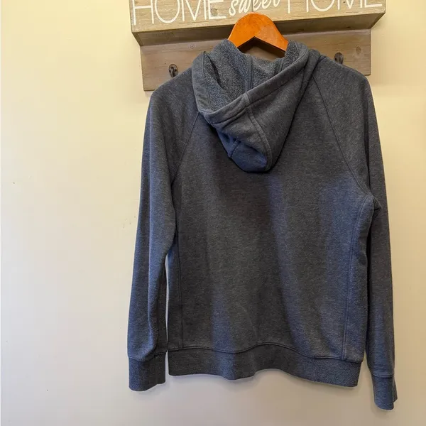 Carhartt Dark Gray Zip Up Hoodie - Image 4