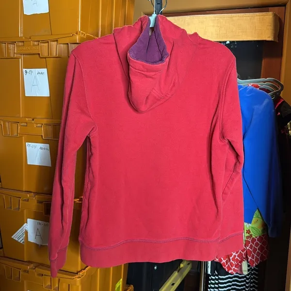 Kimes Ranch Red Hoodie Western Logo Cowgirl Pullover Sweatshirt Size Medium - Image 8