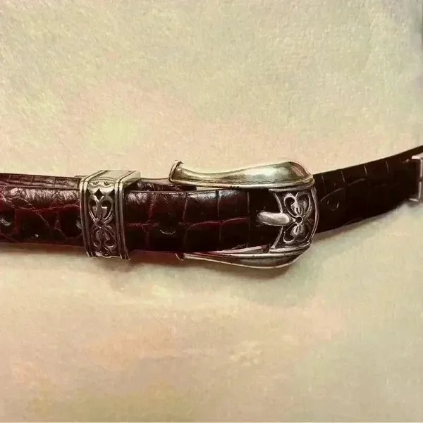 Ladies Decorative Belt Brown - Image 2