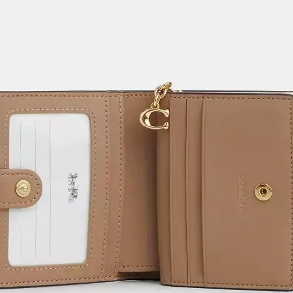 Coach Snap Wallet In Signature Canvas With Heart Print - Image 2