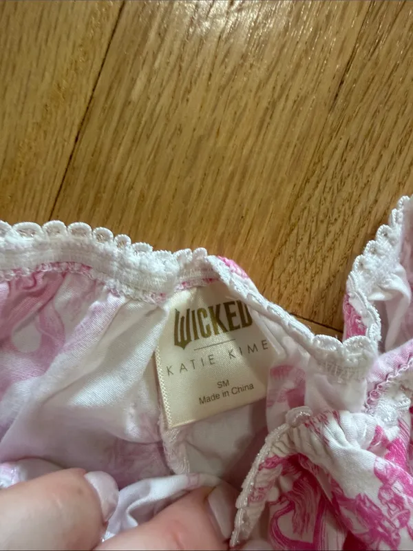 Wicked x Katie Kime Printed Boxer Sleep Shorts Sz S - Image 2