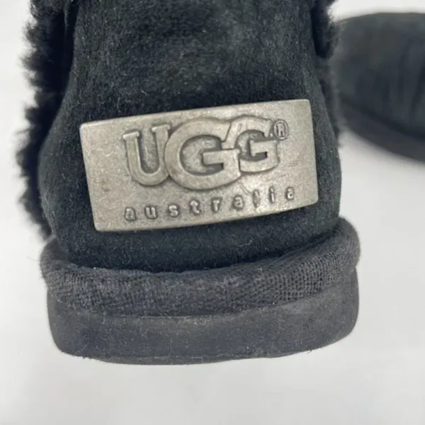 UGG Women's Water Resistant Suede Pull-On Fur‎ Carter Winter Boots Black Size 5 - Image 8