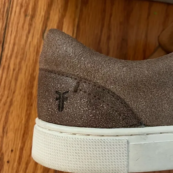 Frye | Women's Ivy Gore Distressed Leather Slip-On Sneakers in Brown Size 8.5 - Image 8