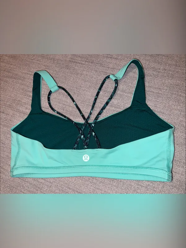 lululemon athletica Mint Green Strappy Sports Bra - Image 3