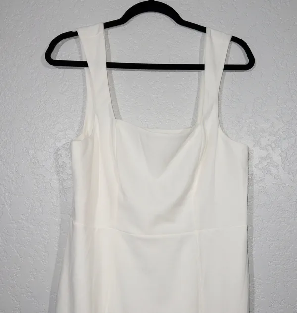 Show Me Your Mumu New White Stretch Eden Midi Dress Size XL - Image 4