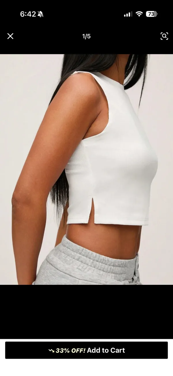 Tank Top Shein White - Image 3