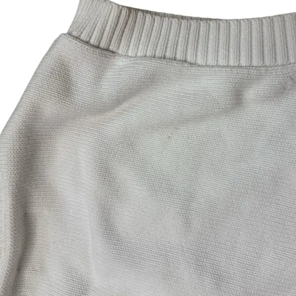 TNA Aritzia Cropped Marcy Vneck Vest White Knit Large - Image 8