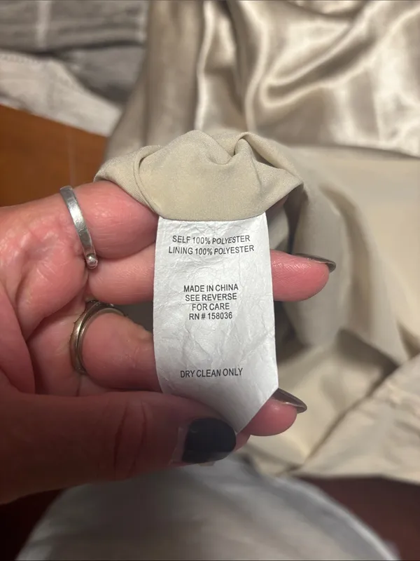 Birdie Grey Simple Gold Metallic Slip Dress - Image 4