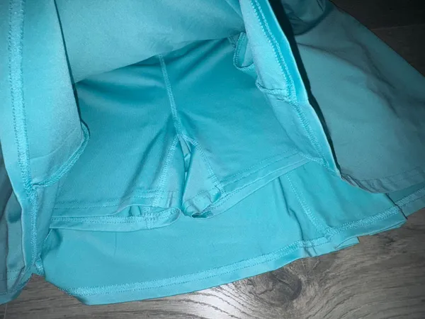PRINCE Blue / turquoise mini skirt Size XL - Image 3