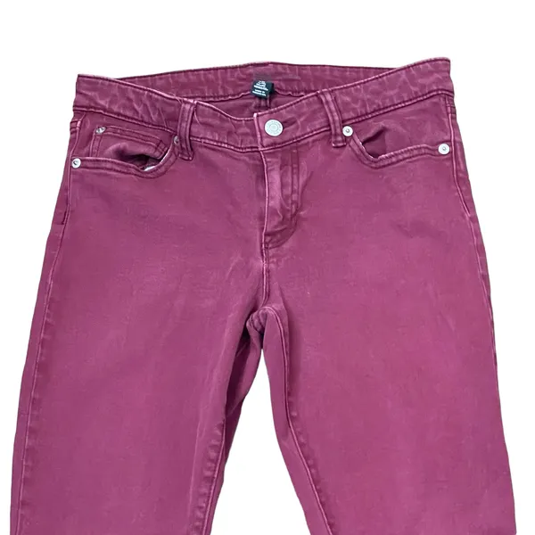 Gap Denim Legging Jegging Size 2R Wine Stretch Cotton‎ Blend Womens 28X29 - Image 2