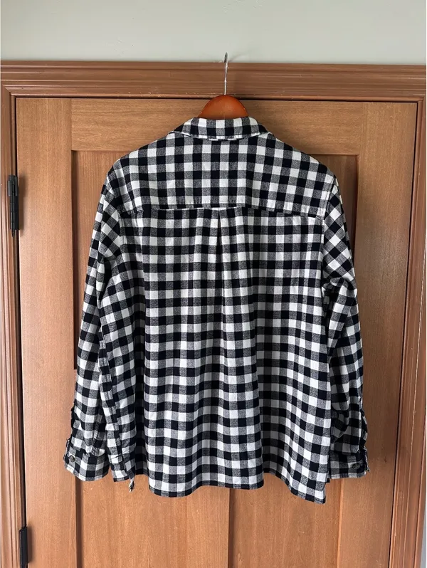 Carhartt Women’s Rugged Flex Loose Midweight Flannel Long Sleeve Plaid Shirt XL - Image 6