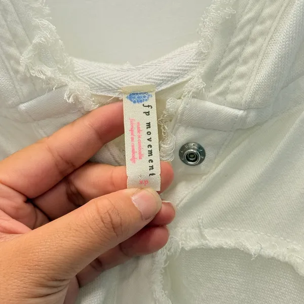 Free People Movement Windy Meadow‎ Hoodie White S/P Fall Winter Cozy Lounge - Image 5