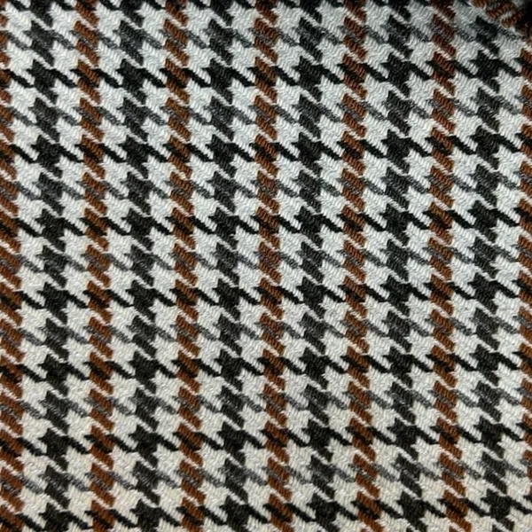 H&M Blazer Jacket Houndstooth Brown Fitted 1 Button Academia Small Fall $49 - Image 3